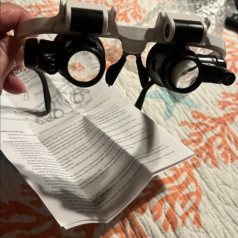 LED Watch Repair Magnifier with Adjustable Lenses